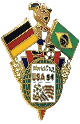 World Cup USA 1994 Brazil vs. Germany Soccer Lapel Pin - Image 1 of 3