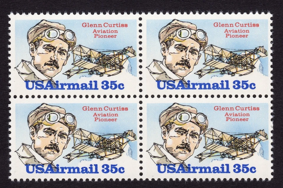 Scott #c100 Glenn Curtis Block Of 4 Stamps - MNH - Image 1 of 1