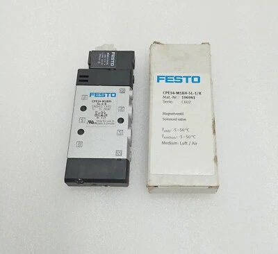 Vanne Solénoïde FESTO CPE14-M1BH-5L-1/8 (Expédition Accélérée DHL / Fedex) - Photo 1/4