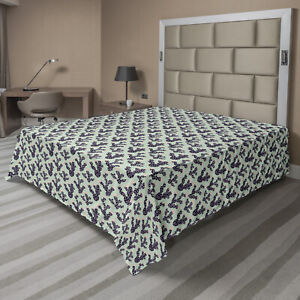 Ambesonne Cactus Print Flat Sheet Top Sheet Decorative Bedding 6 Sizes