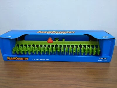 1/16 Ertl Farm Country Deutz Allis Green Rotary Hoe Tractor Implement Toy - Image 1 of 2