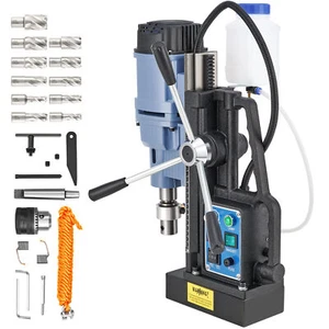 ZELCAN Magnetic Drill Press 2" Portable Drilling Machine 3125lbf 11 Drill Bits - Picture 1 of 14