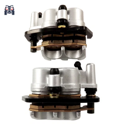 Pinza de freno delantera izquierda y derecha para Yamaha Rhino 660 YXR660 2004-2007 con pastillas Foto 1 de 4