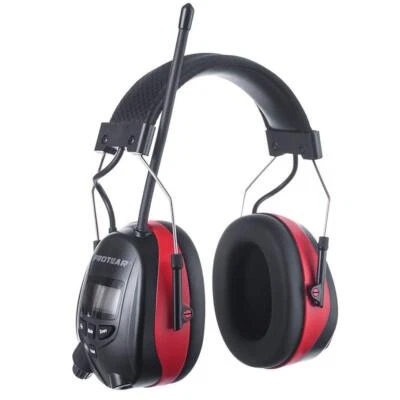 Auriculares de protección auditiva Bluetooth con radio FM AM, 25dB NRR recargables... Foto 1 de 4