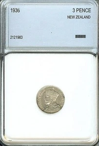 New Zealand - 1936+ 1939+1941 -3 Pence -AU-KM#1/7 -KEY DATE -SILVER -3 COINS LOT - Picture 1 of 9