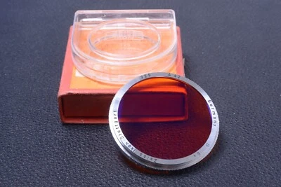 ✅ ZEISS ORANGE 5X 42MM 325 FILTER GENUINE LENS OR CAMERA PUSH ON W/ KEEPER 106-2 - Image 1 of 2