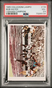 PSA 3.5 VG+ Bob Hayes 1965 Collezioni Lampo #116 Rookie Card I Grandi Campioni