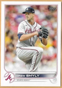 DREW SMYLY ATLANTA BRAVES #195 - TOPPS CASI NUEVO- COMO NUEVO 2022 - Imagen 1 de 2