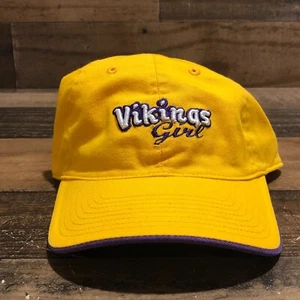 Minnesota Vikings Hat Strapback Cap Womens Yellow NFL Football Casual Girl - Picture 1 of 10