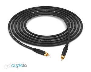 Mogami 2964 S/PDIF 75 Ohm Cable | Black Amphenol RCA to RCA | 5 Feet 5 Ft. 5' - Picture 1 of 1