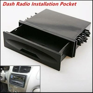 Kit de bolsillo de instalación de radio Din individual para automóvil caja de almacenamiento nuevo universal - Imagen 1 de 10