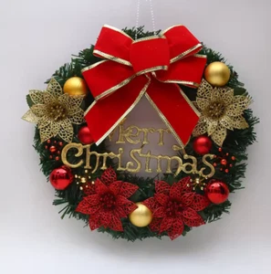 Christmas wreath 2024 hot selling Christmas decoration shopping mall hotel 30CM - Picture 1 of 2