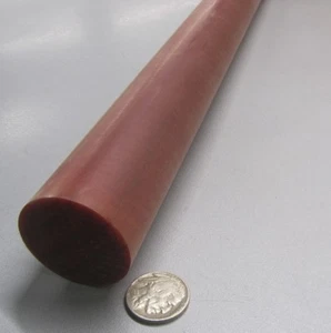Phenolic Micarta XX Paper Rods  1.50" (1 1/2") Diameter x 12" Long - Picture 1 of 11