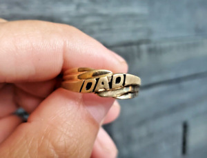 10k Gold Vintage Men's "Dad" Ring Size 11