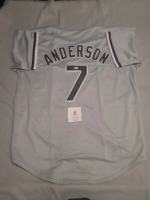 Tim Anderson Autographed/Signed Jersey Beckett COA Chicago White Sox - Image 1 of 2