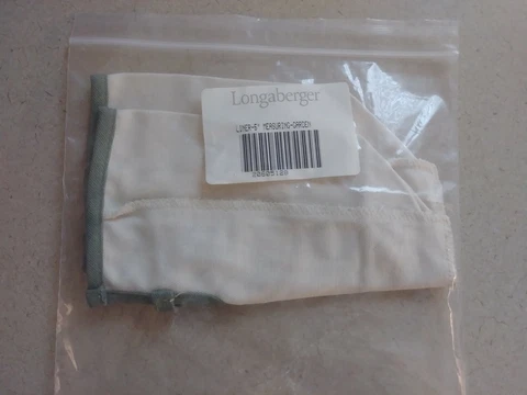 Longaberger fabric liner for your 5" Measuring Basket Garden pattern NEW Cover