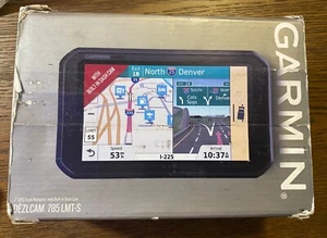Garmin DezlCam 785 LMT-S Truck GPS Built-In Dash Cam Bundle Free Shipping - Picture 1 of 4