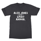 T-shirt unisexe cadeau drôle Alex Jones Spirit Animal Infowars