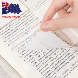 Transparent Clear Sticky Notes Office Studies Premium Notes AU ❇️ FREE SHIPPING - Picture 1 of 4