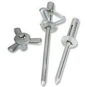 500 X Tri Piega Bulbex Split Rivetti 4 X 18MM Ideale Per Plastica Grip Gamma - Imagen 1 de 2
