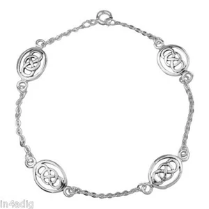 Celtic Oval Knotwork Design Bracelet - Picture 1 of 1