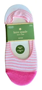 NEW Kate Spade Multicolor Non Slip Heel Socks Women's Socks 3 Pairs Shoe Sz 4-10 - Picture 1 of 7