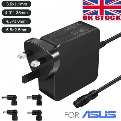 19V 3.42A 65W AC Power Supply Adapter Charger AD-65DW B For Asus laptop UK Plug - Image 1 of 4