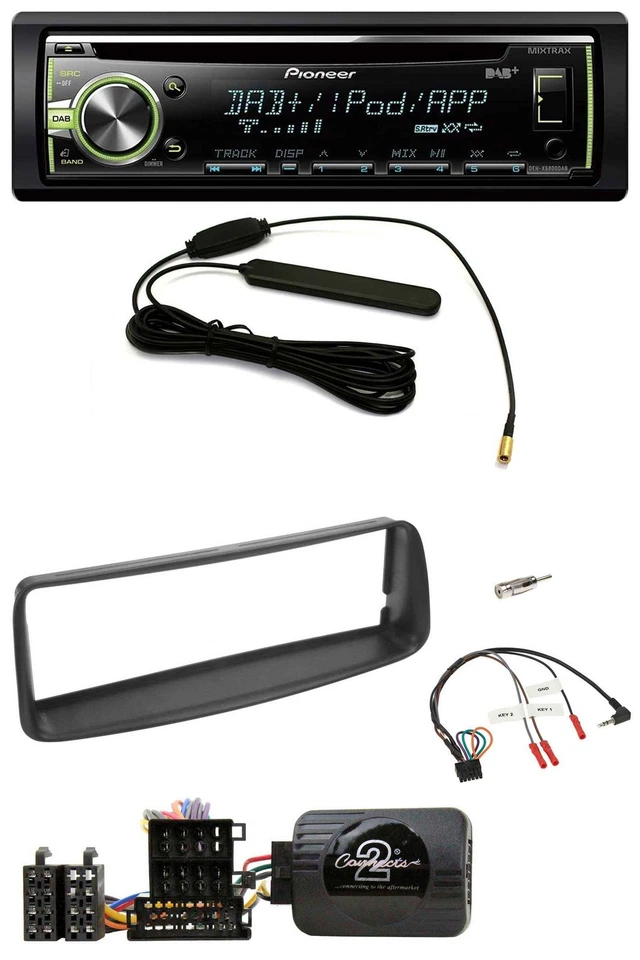Pioneer MP3 USB CD DAB Lenkrad Autoradio für Peugeot 206 CC 1998-2002 - Bild 1 von 4