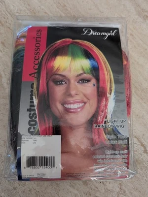 Peluca arco iris iluminada de Dreamgirl #7840 nueva Foto 1 de 4