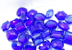2500 Cts Natural Mix shape Blue Tanzania Tanzanite  CERTIFIED ( 40 pcs ) lot - Picture 1 of 11
