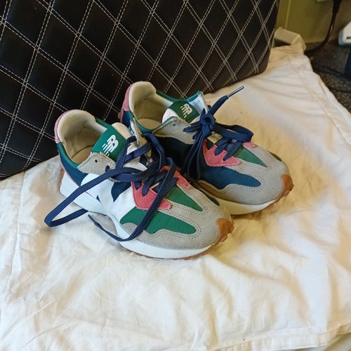 New Balance 327 Uomo Taglia 13 MS327PWA Marblehead Team Forest Verde Rosso