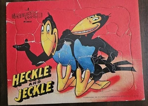 Vintage Heckle und Jeckle TerryToons Puzzle vollständig rot - Bild 1 von 3