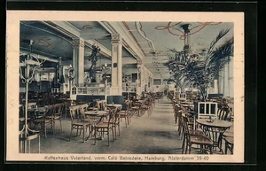 Hamburg, Ansichtskarte, Kaffeehaus Vaterland, Alsterdamm 39-40 1918 - Picture 1 of 2