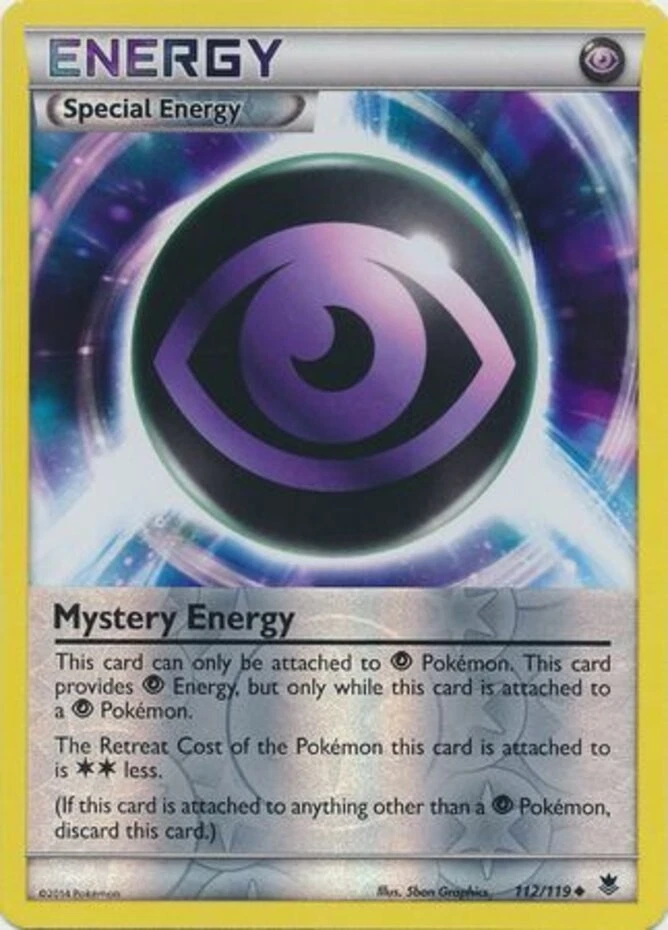 Lightly Played Mystery Energy - 112/119 - Uncommon - Reverse Holo Pokemon Phanto - Image 1 of 1