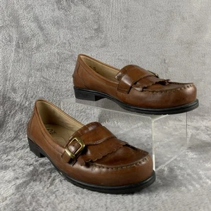 Earth Spirit Kiltie Loafers Women's 10 W 42.5 W Brown Gelron Comfort Flats Shoes - Picture 1 of 11