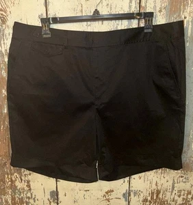 Lauren Ralph Lauren Pantalón Corto Negro Talla 20W Chino - Imagen 1 de 8