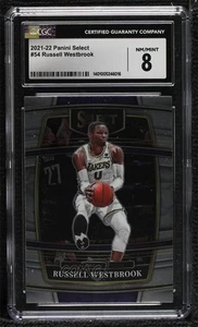 2021-22 Panini Select Concourse Russell Westbrook #54 CGC 8 - Picture 1 of 3