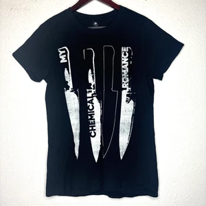 T-shirt maglietta My Chemical Romance Band donna coltelli grandi Y2K post-hardcore punk - Foto 1 di 8
