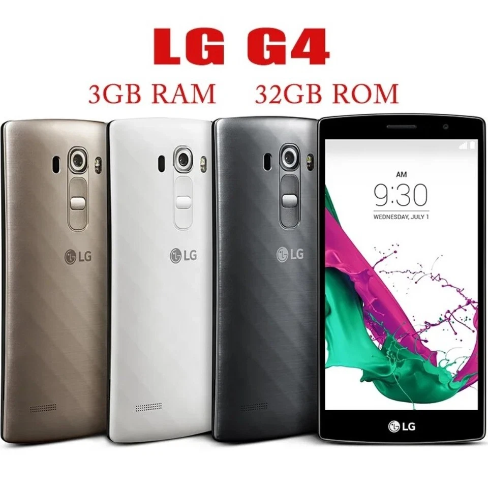 Original LG G4 H815/H810/H811 3GB RAM 32GB ROM 5.5-inch unlocked 4G smartphone - Image 1 of 1