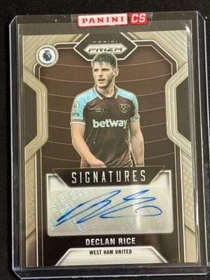 Panini 21-22 Prizm Premier League West Ham United Signatures Declan Rice Sealed - Image 1 of 2
