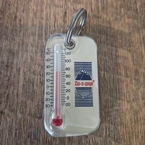 Vintage Sun Company Zip-O-Gage Zipperpull Thermometer Keychain - Picture 1 of 2