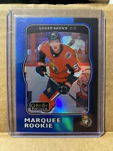 2017-18 O-Pee-Chee Platinum Retro Rainbow Blue /149 Logan Brown #R-78 Rookie RC