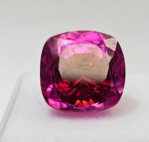 Pitambari Sapphire 12 Ct Cushion Cut Bi-Colour Certified Loose Gemstone KH1213 - Picture 1 of 11