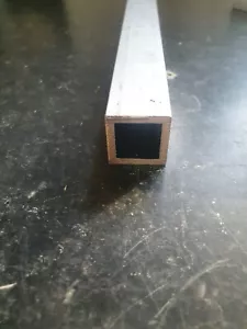Aluminium Box Section Tube 1" Square 25mm x 300mm Long 3.2mm 1/8" Thick Wall - Picture 1 of 1