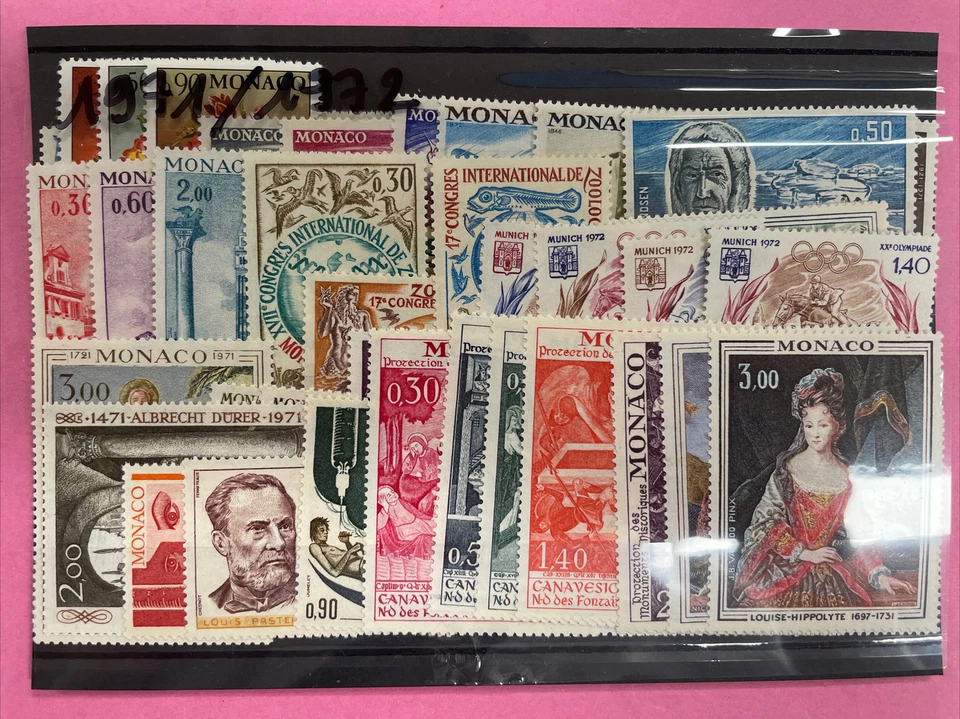 TIMBRES NEUFS MONACO ANNEE 1971/72  SANS TRACE DE CHARNIERE ** - Photo 1/1