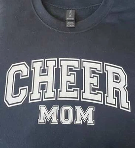 Cheer Mom Black Crewnecks Sweatshirt - Picture 1 of 7