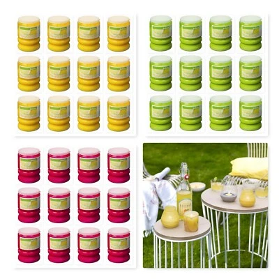 12 Bolsius Citronella Duft - Partykerze Outdoor Licht verschiedene Farben - Bild 1 von 4
