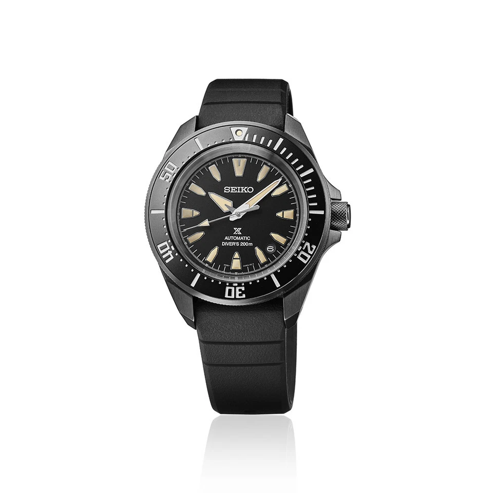 Seiko Prospex Samurai Diver Black Dial Silliocne Strap Watch SRPL15 - Image 1 of 1