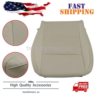 For 2013-2018 Lexus ES300h ES350 Driver Bottom Perforated Leather Seat Cover Tan - Image 1 of 4