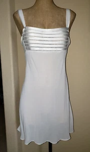 Jones New York Size L ~ White Hot Sheer w/Satin Trim Nightgown ~Beautiful Bridal - Picture 1 of 8